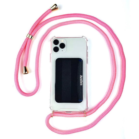 Crossbody Phone Case (Clear/Pink) for iPhone X/Xs
