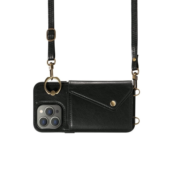 Crossbody Phone Case for iPhone 15 Pro Max, Adjustable and Removeable Shoulder Strap 47"