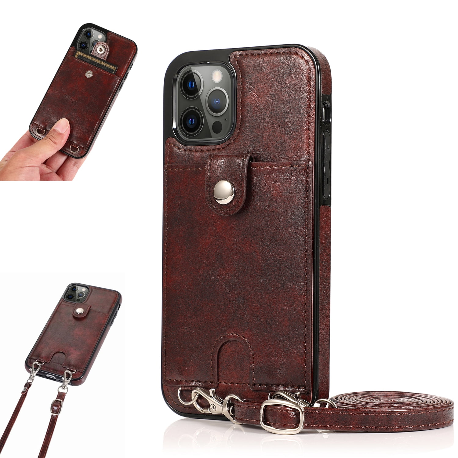Crossbody Phone Case for iPhone 13 Pro Max(6.7") 2021, Allytech PU ...