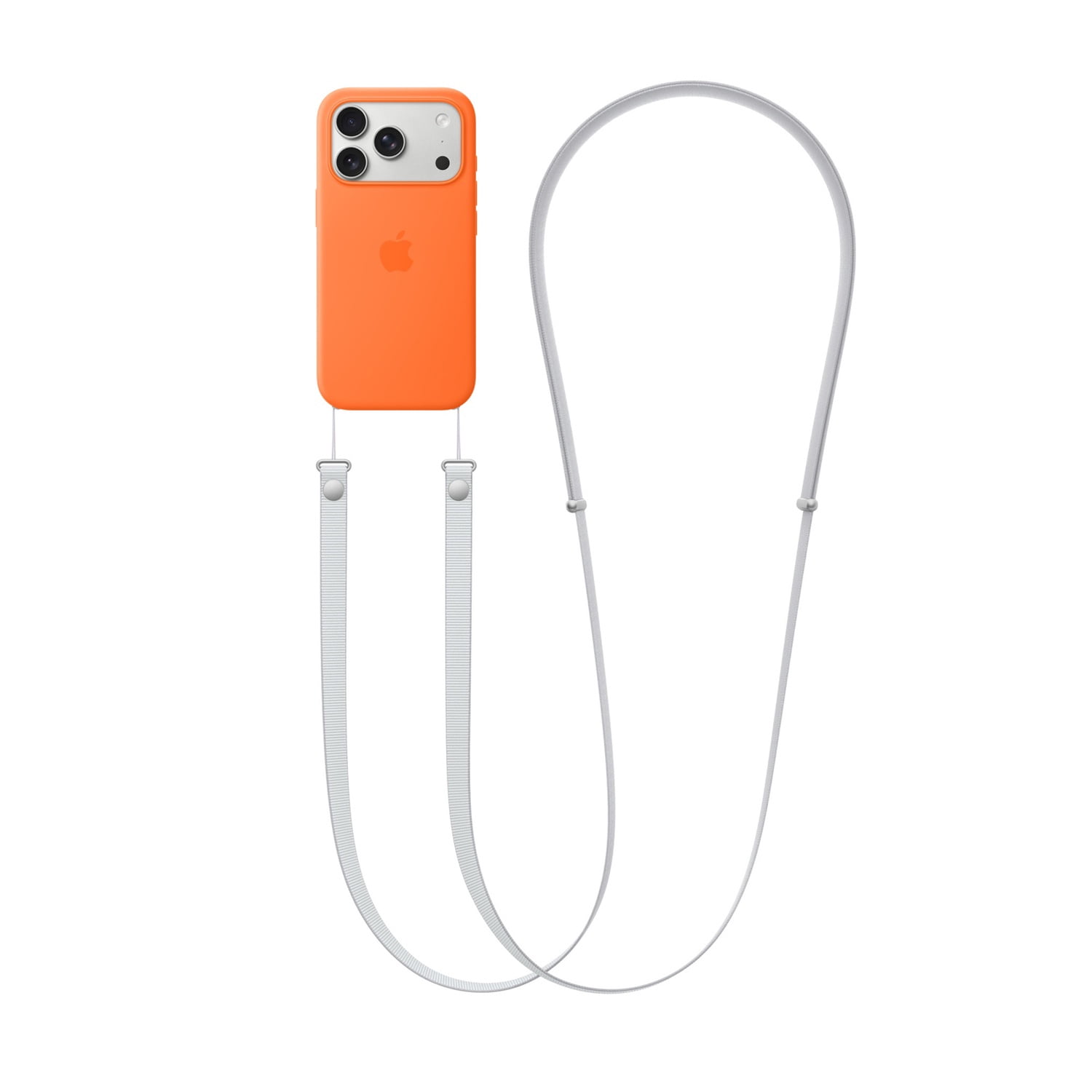 Crossbody Phone Strap with Adjustable Length - Light Grey