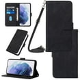 thumbnail image 1 of Crossbody Phone case for Google Pixel 8 case with Shoulder Strap Card Holder Google Pixel 8 Magnetic flip Wallet Cover Premium PU Leather with Credit Card Slot and Kickstand,
Black, 1 of 9