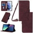 thumbnail image 1 of Crossbody Phone case for Samsung Galaxy A05 case with Shoulder Strap Card Holder for Samsung A05 Magnetic flip Wallet Cover Premium PU Leather with Credit Card Slot and Kickstand,
Winered, 1 of 10