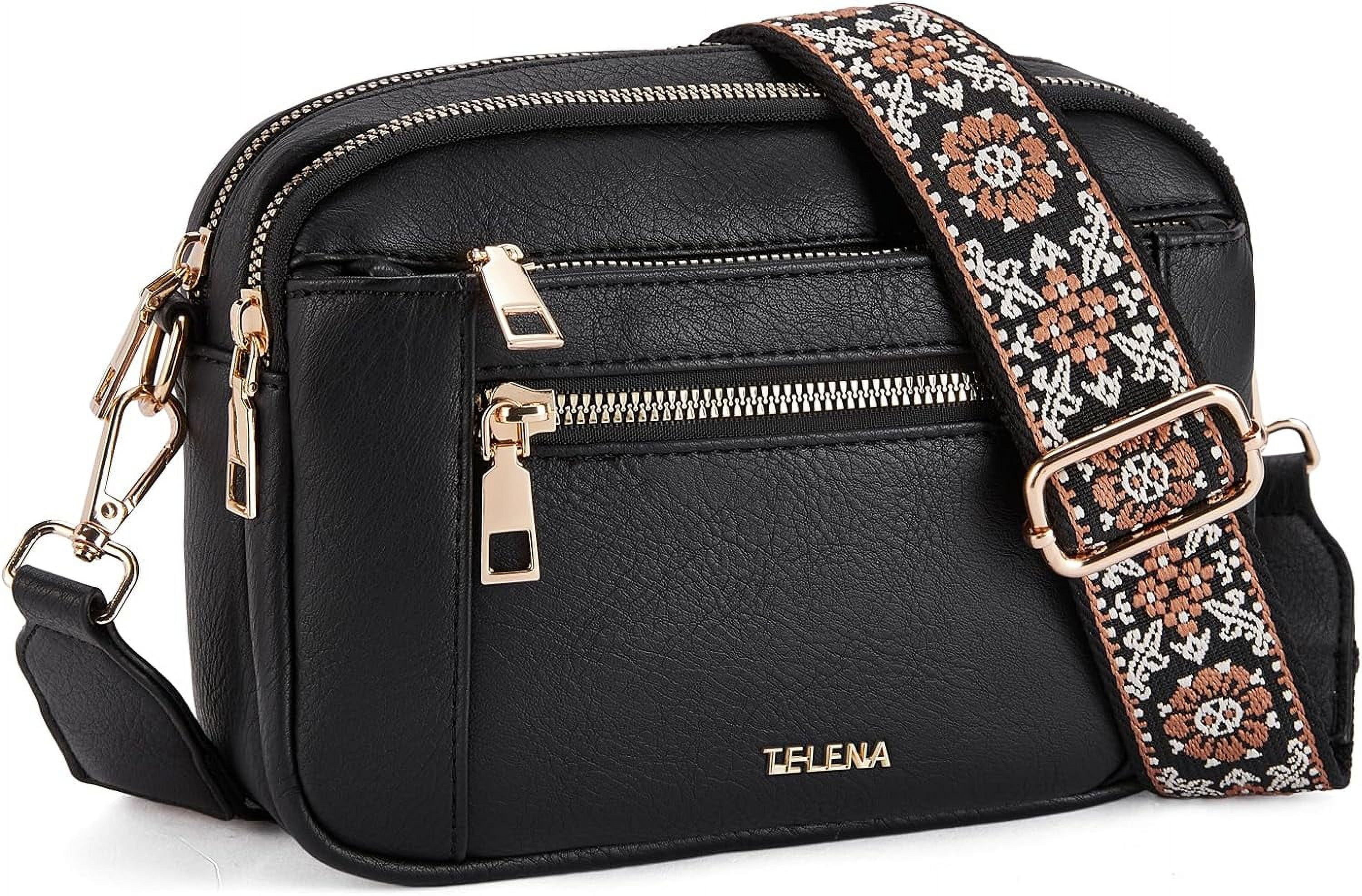 Crossbody Purse for Women Small Crossbody Bags Trendy Vegan Leather with Adjustable Shoulder Strap