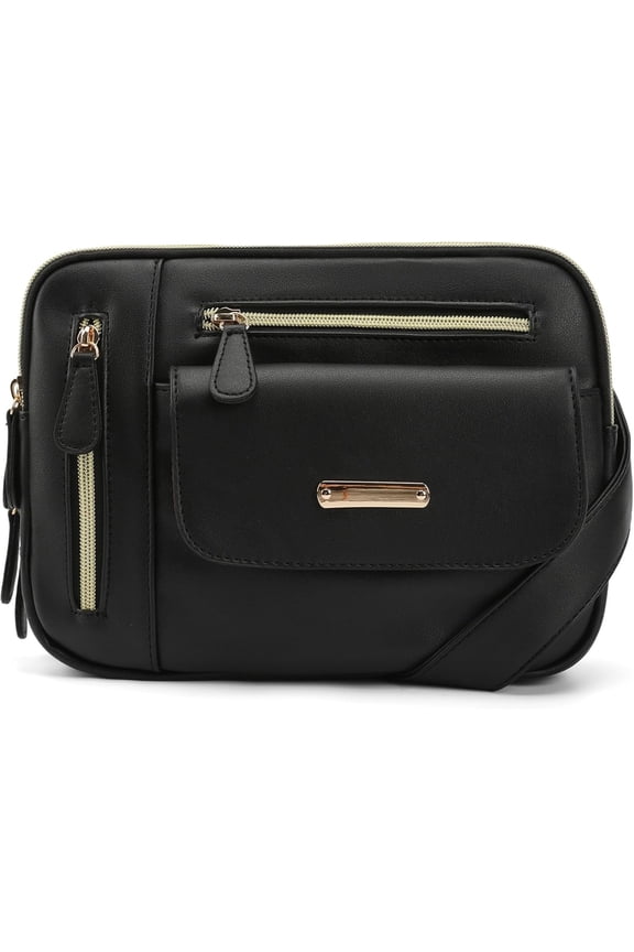 Crossbody Purses for Women - Multi Pockets  Bag Medium Handbags with Adjustable  straps