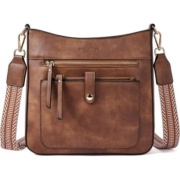Crossbody Purses for Women Trendy Hobo Bags Double Zipper Shoulder Handbags with Adjustable Guitar Strap Medium