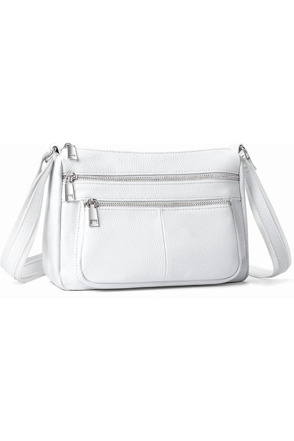 Crossbody Purses for Women, Woman Medium Pocketbooks Bags Handbags with Multi Zipper Pockets