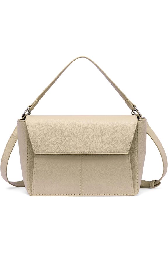 Crossbody Purses for women Vegan Leather Designer Handbags Trendy Top Handle Small Bags with Flap