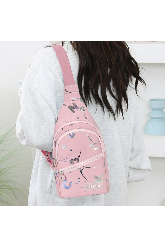 Crossbody Running Pack With Adjust Running Belts And 2 Zippers Pockets For Women And Men Workout Travelling Jogging Cycling Hiking Waist Pack