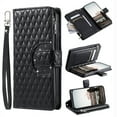 thumbnail image 1 of Crossbody for Samsung Galaxy A55 Wallet Phone Case with Card Slots Zipper Pocket, Soft Elegant PU Leather Flip Stand Lanyard Wrist Strap Purse Cover for Samsung Galaxy A55 Women Girls, Black, 1 of 9