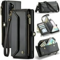 thumbnail image 1 of Crossbody for Samsung Galaxy Note 10 Plus Case Wallet【RFID Blocking】with 10-Card Holder Zipper Bills Slot, Soft PU Leather Magnetic Shoulder Wrist Strap for Galaxy Note 10 Plus Wallet Case Women, 1 of 14