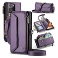 thumbnail image 1 of Crossbody for Samsung Galaxy Note 20 Ultra Case Wallet【RFID Blocking】with 10-Card Holder Zipper Bills Slot, Soft PU Leather Magnetic Shoulder Wrist Strap for Note 20 Ultra Wallet Case Women, Purple, 1 of 9