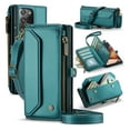 thumbnail image 1 of Crossbody for Samsung Galaxy Note 20 Ultra Case Wallet【RFID Blocking】with 10-Card Holder Zipper Bills Slot, Soft PU Leather Magnetic Shoulder Wrist Strap for Note 20 Ultra Wallet Case Women, Green, 1 of 9