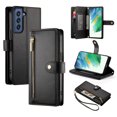 thumbnail image 1 of Crossbody for Samsung Galaxy S21 Plus Phone Case Wallet with Card Slots Zipper Pocket, PU Leather Magnetic Lanyard Wrist Strap Purse Cover with Flip Stand for Galaxy S21 Plus Women Girls, Black, 1 of 9