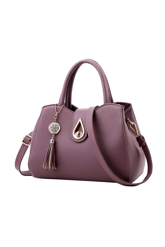 Crossbody Satchel Bags for Women Ladies Teardrop Leather Purse and Handbags Top Handle Shoulder Tote Work Bag