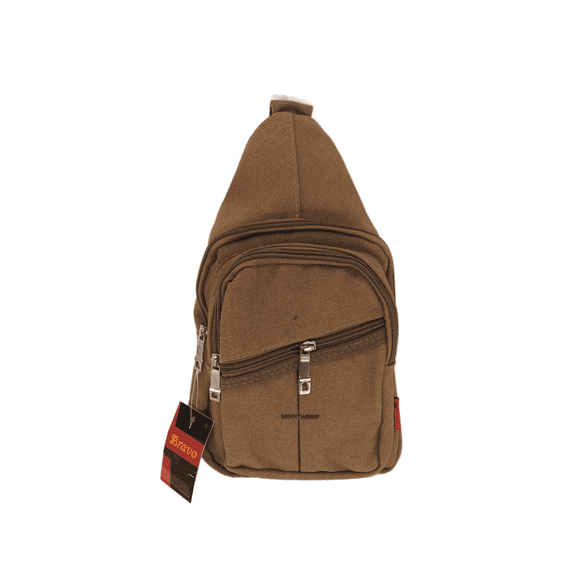 Crossbody Sling Backpack Bag Khaki