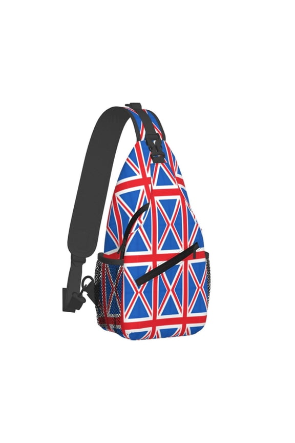 Crossbody Sling Backpack British Flag Travel Sport Hiking Chest Bag Daypack