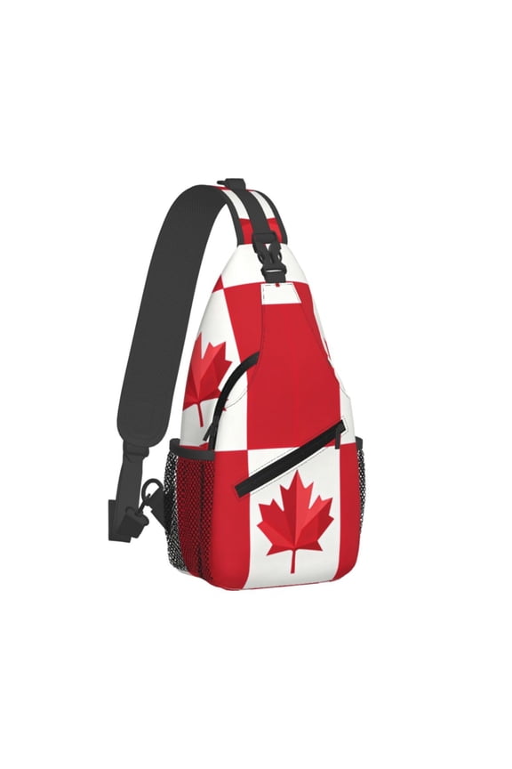 Crossbody Sling Backpack Flag Of Canada Travel Sport Hiking Chest Bag Daypack