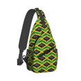 thumbnail image 1 of Crossbody Sling Backpack Jamaica Flag Travel Sport Hiking Chest Bag Daypack, 1 of 6