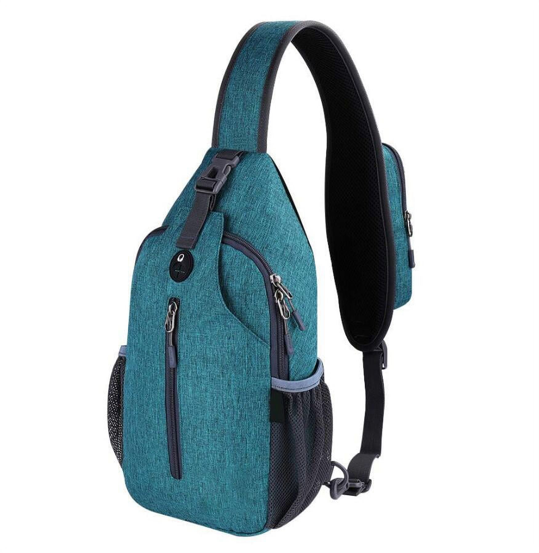 Crossbody Sling Backpack Sling Bag Travel Hiking Chest Bag Daypack Teal