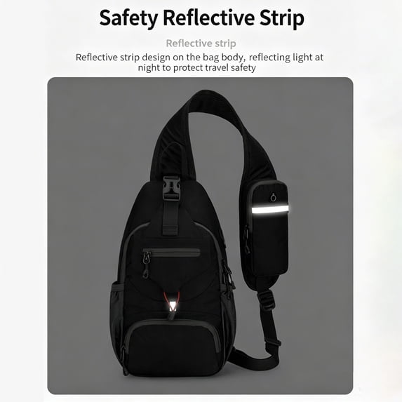 Crossbody Sling Backpack Waterfly Style Lightweight Shoulder Bag for Men Women Travel Hiking and Daily Use
