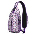 thumbnail image 1 of Crossbody Sling Backpack for Women Men Concept Pink and Ultraviolet Pineapple Shoulder Sling Crossbody Casual Chest Bag for Travel Sports Running Hiking, 1 of 6