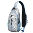 thumbnail image 1 of Crossbody Sling Backpack for Women Men Monochrome Nautical Anchor Travelling Shoulder Sling Crossbody Casual Chest Bag for Travel Sports Running Hiking, 1 of 5