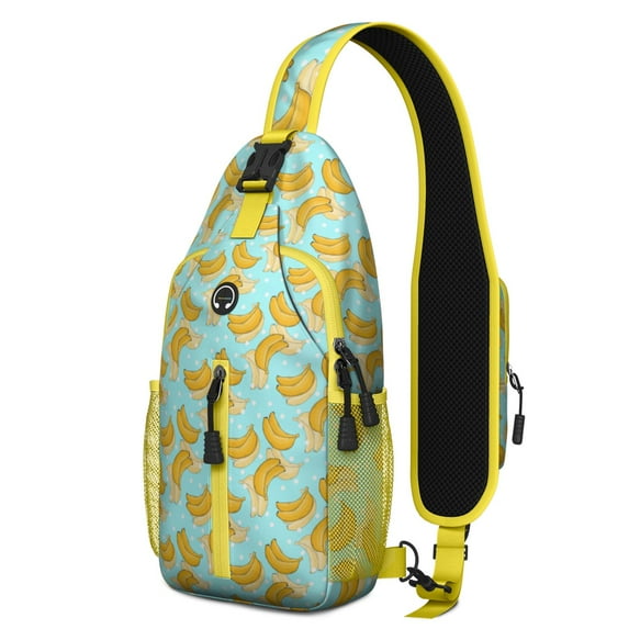 Crossbody Sling Backpack for Women Men Banana Boat After Sun Shoulder Sling Crossbody Casual Chest Bag for Travel Sports Running Hiking