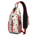 thumbnail image 1 of Crossbody Sling Backpack for Women Men Cute Cherry Pattern Shoulder Sling Crossbody Casual Chest Bag for Travel Sports Running Hiking, 1 of 6