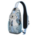 thumbnail image 1 of Crossbody Sling Backpack for Women Men Cute Ocean Life Turtle Shoulder Sling Crossbody Casual Chest Bag for Travel Sports Running Hiking, 1 of 6