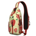 thumbnail image 1 of Crossbody Sling Backpack for Women Men Cute Strawberry Pattern Shoulder Sling Crossbody Casual Chest Bag for Travel Sports Running Hiking, 1 of 6