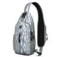 thumbnail image 1 of Crossbody Sling Backpack for Women Men Fish Blue and White Shoulder Sling Crossbody Casual Chest Bag for Travel Sports Running Hiking, 1 of 6