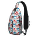 thumbnail image 1 of Crossbody Sling Backpack for Women Men Sea Cute Octopus and Whale Shark Shoulder Sling Crossbody Casual Chest Bag for Travel Sports Running Hiking, 1 of 6