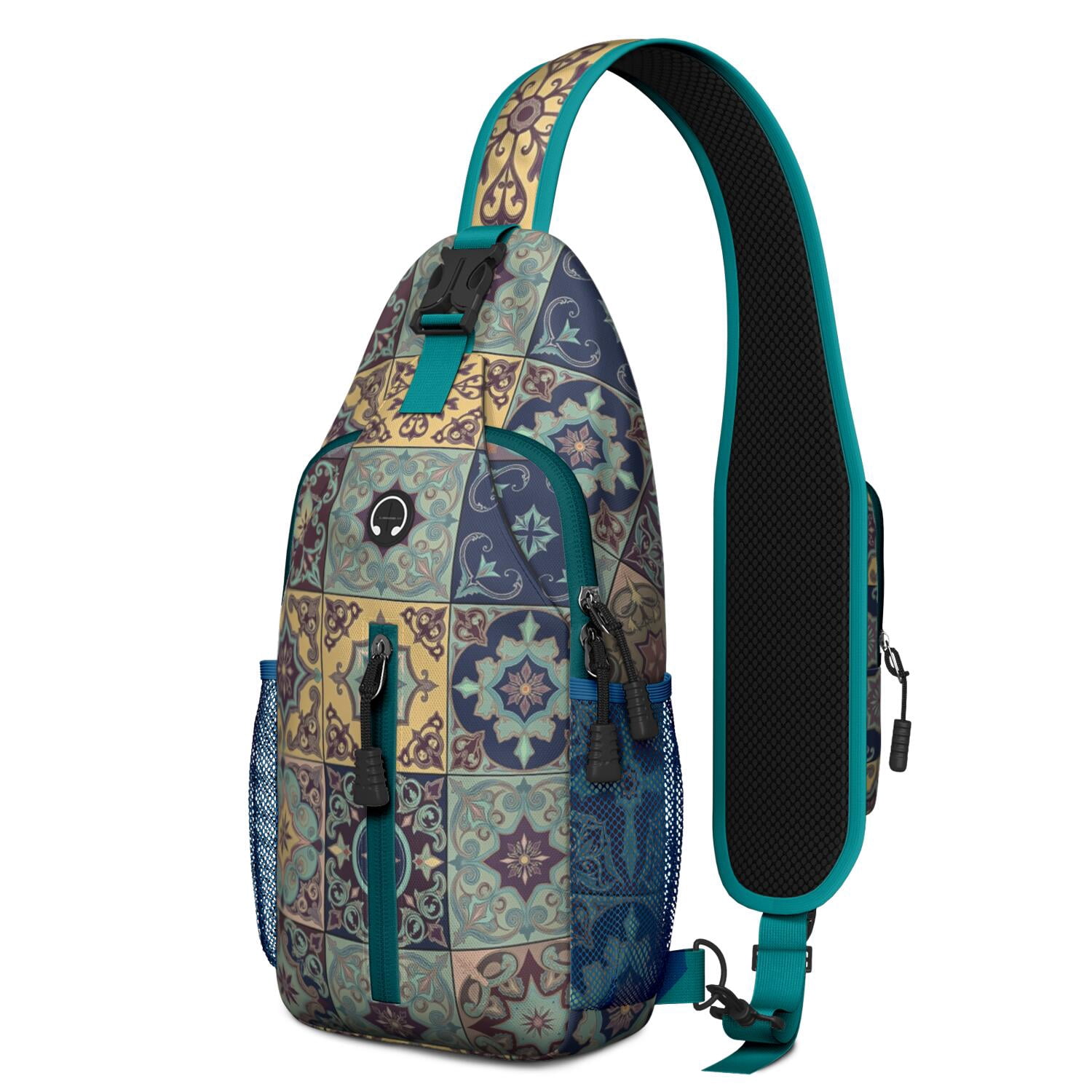 Crossbody Sling Bag Hiking Casual Sport Daypack Bohemian Tribal Travel Backpack Backpack Purse for Women Men