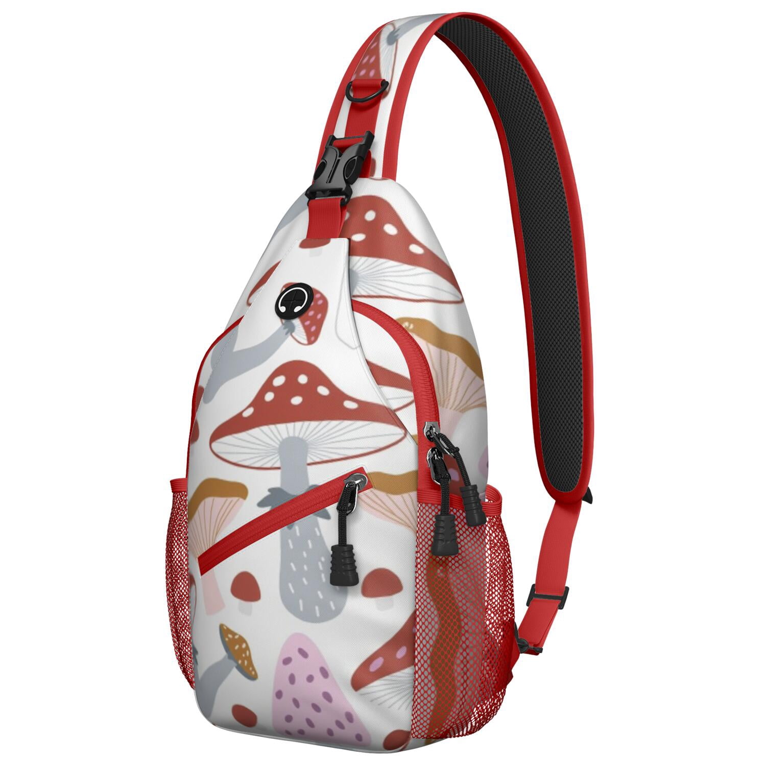 Crossbody Sling Bag Mushroom Travel Sling Bag Casual Bag for Men Women