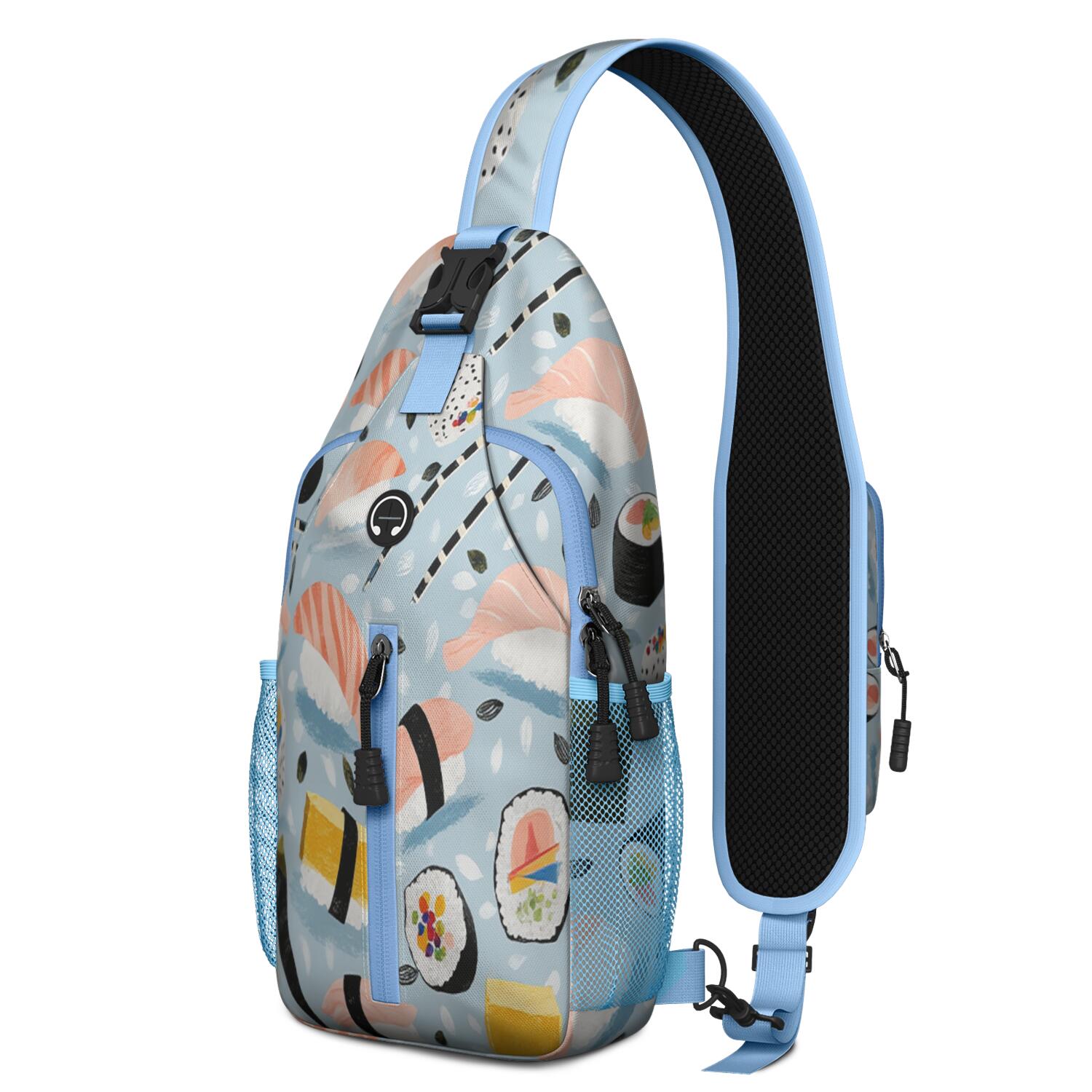 Crossbody Sling Bag Sushi Travel Sling Bag Travel Bag Hiking Bag for Men Women