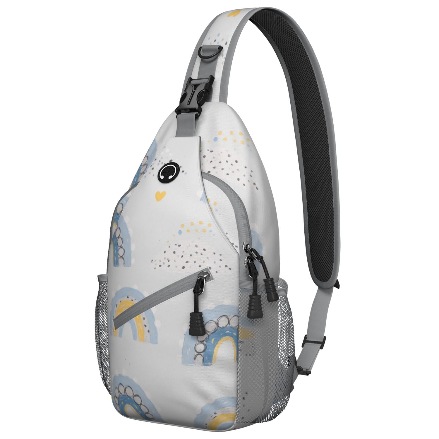 Crossbody Sling Bag Trendy Sling Backpack Rainbow Cartoon () Crossbody Bag for Travel Casual Bag for Women Men