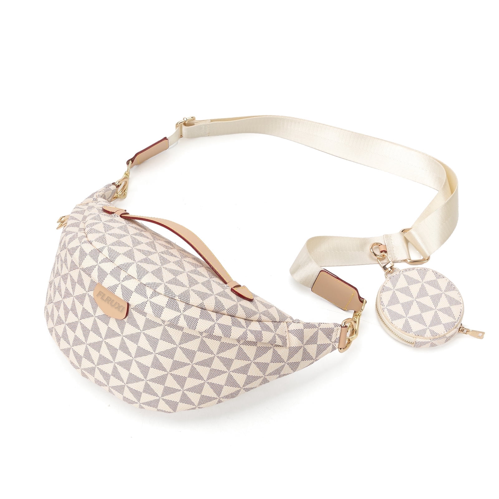 Crossbody Sling Bag-Windmill pattern Belt Chest Bum Bag Checkered for Women's Daily Shopping & Travel