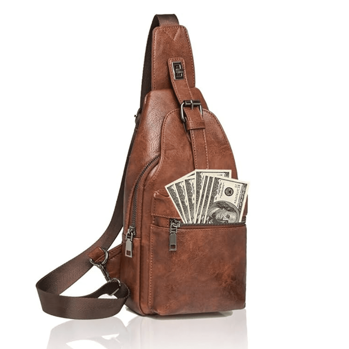 crazy horse mens leather backpack Men Laptop Backpack Handmade Travel Backp – RockCow Leather Studio It will suit both Women's Genuine Leather Backpacks, color:Pastel Lilac Color - Black