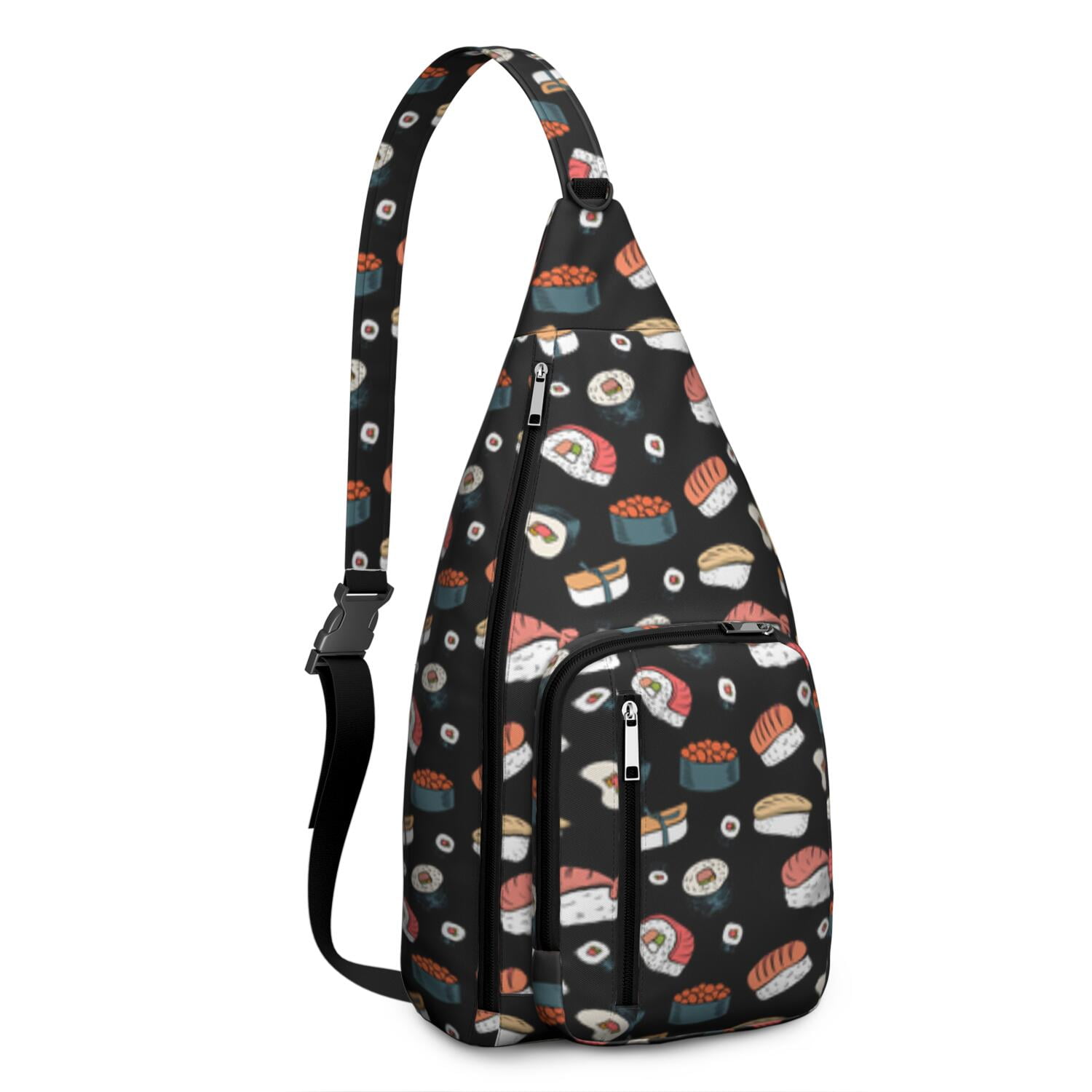 Pink Marble Sling Bag - Unisex Crossbody Backpack For Travel, Hiking & Daily Use