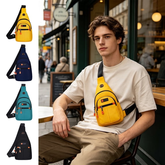 Crossbody Sling Bag for Men Women, Casual Shoulder Backpack,Small Hiking Backpack Anti Theft Lightweight for Hiking Travel