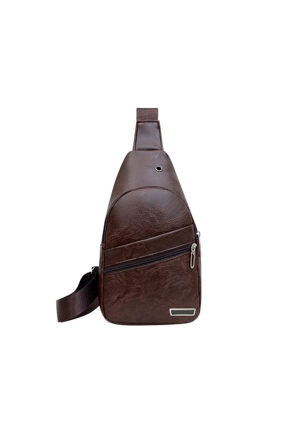 Crossbody Sling Bag for Men Women with Earphone Hole Strap Backpack Hiking Backpack Multipurpose Crossbody Chest Bag