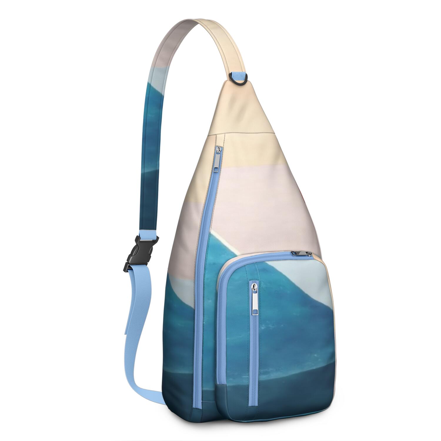 Crossbody Sling Bag for Men with Adjustable Shoulder Strap Shoulder Backpack Shoulder Backpack Travel Hiking Daypacks Abstract Geometry Colorful