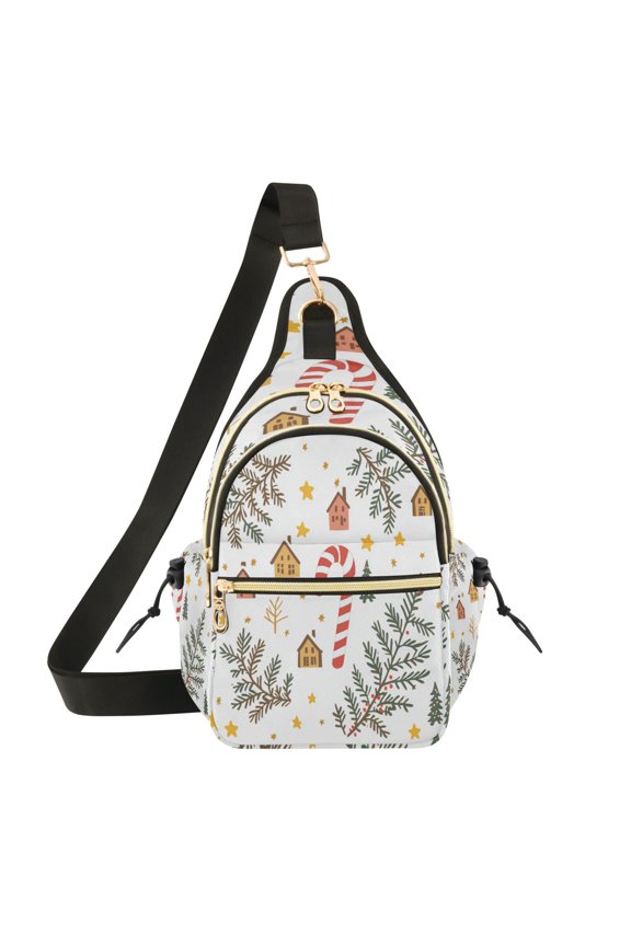 Crossbody Sling Bag for Women Shoulder Purse Trendy Daypack with Adjustable Strap Tree Branches