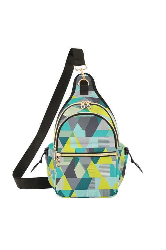 Crossbody Sling Bag for Women Shoulder Purse Trendy Daypack with Adjustable Strap Triangle