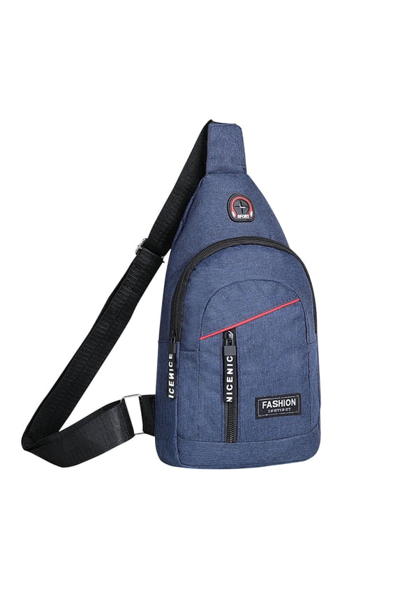 Crossbody Sling Bags Men Shoulder Backpack Small Cross Body Chest Sling Backpack Travel Hiking Daypack(Blue)