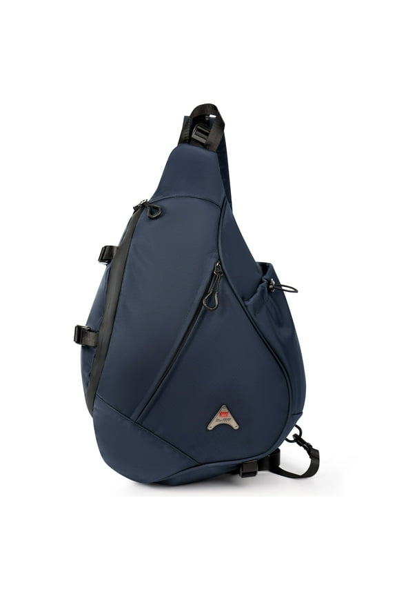 Large Crossbody Sling Bag for Men Waterproof Shoulder Bag One Strap Sling Backpack for Travel,Work,Hiking,Cycling,Daily,602-Navy