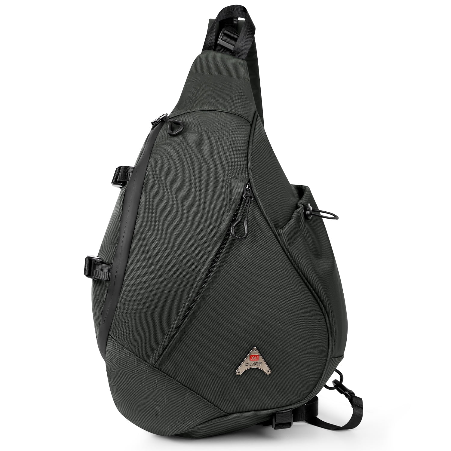 Large Crossbody Sling Bag for Men Waterproof Shoulder Bag One Strap Sling Backpack for Travel,Work,Hiking,Cycling,Daily,602-Grey