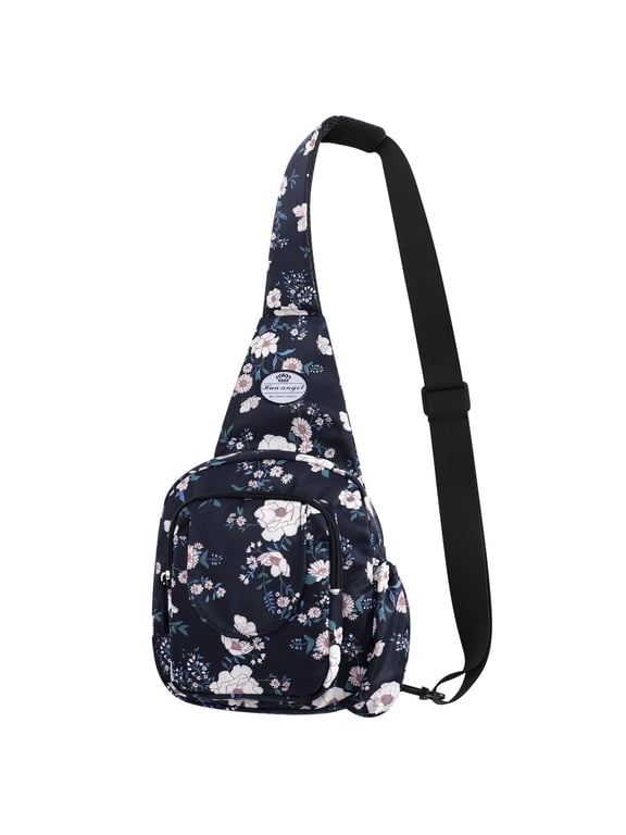 Crossbody Sling Bags for Women, Small Sling Shoulder Backpack with Convertable Strap Fashionable Travel Chest Pack for Trip Sports Work