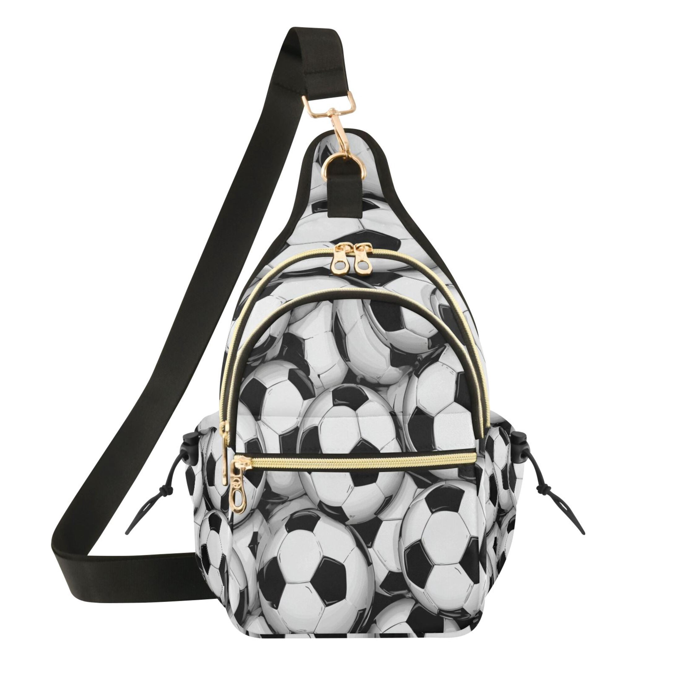 Crossbody Sling Chest Bag, Water-Resistant Polyester Shoulder Bag with ...