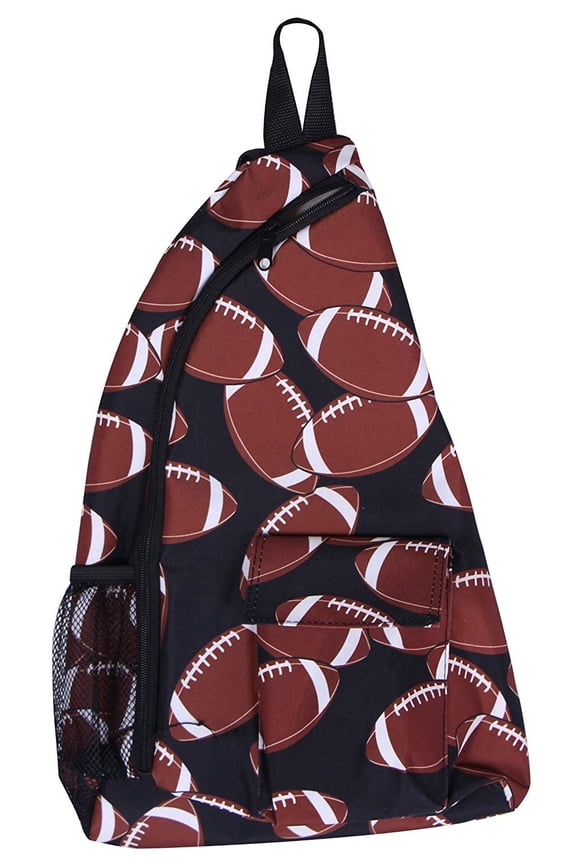 Crossbody Sling Messenger Bag Football
